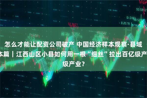 怎么才能让配资公司破产 中国经济样本观察·县域样本篇｜江西山区小县如何用一根“细丝”拉出百亿级产业？