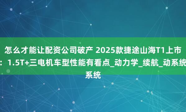 怎么才能让配资公司破产 2025款捷途山海T1上市：1.5T+三电机车型性能有看点_动力学_续航_动系统