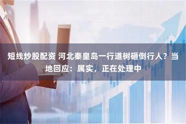 短线炒股配资 河北秦皇岛一行道树砸倒行人？当地回应：属实，正在处理中